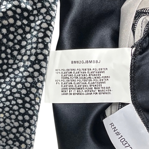 Armani Collezioni Jacket Women's 6 Black Silver Micro Dot Velvet Velour Blazer - Picture 8 of 10